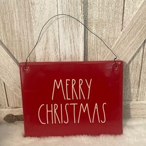 Rae Dunn Merry Christmas Ceramic Hanging Sign
